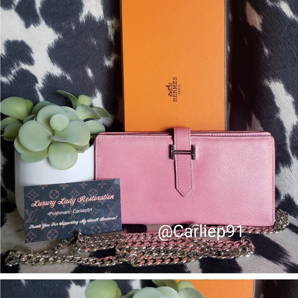 Authentic Hermès Bearn Wallet Crossbody WOC